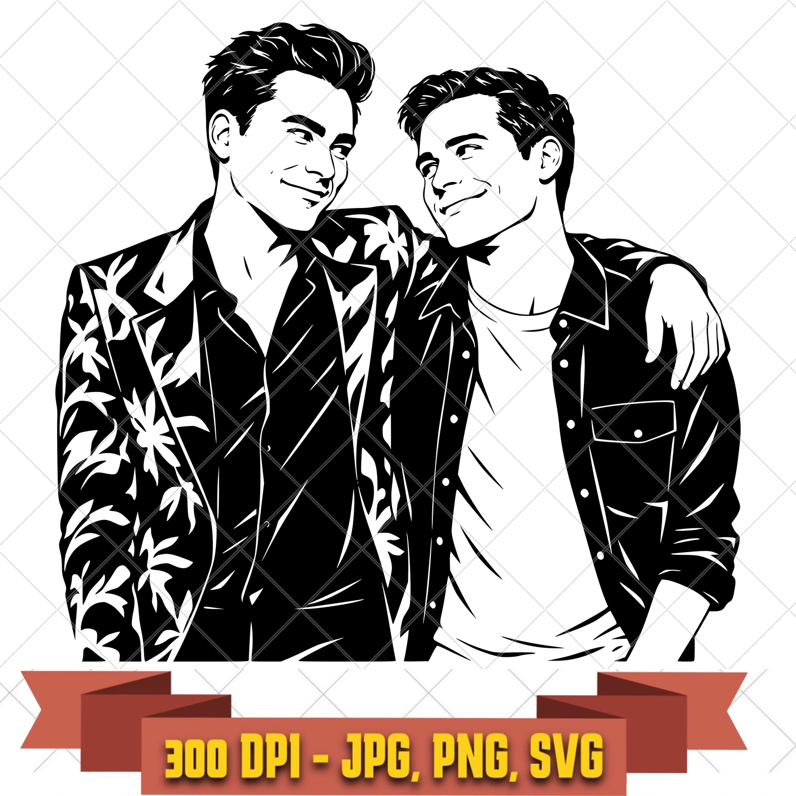 David Patrick Together Schitt's Creek SVG PNG JPG, Cricut Silhouette Cut File, Sublimation Clipart, in the tv-comedy-camp collection by KleanKutChaos.