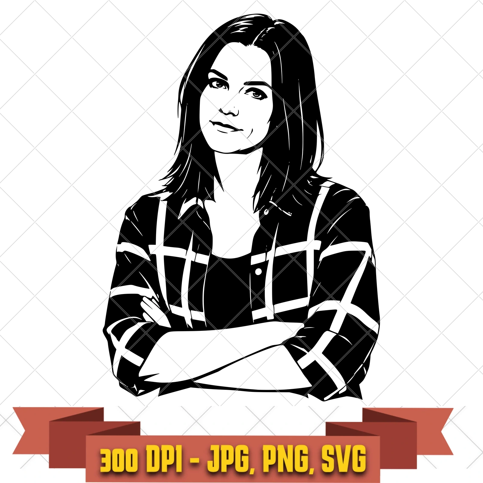 Stevie Budd Folded Arms Schitt's Creek SVG PNG JPG, Cricut Silhouette Cut File, Sublimation Clipart, in the tv-comedy-camp collection by KleanKutChaos.