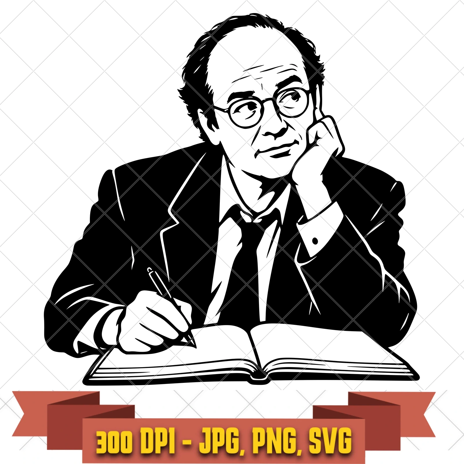 Jose Chung X Files Pack 2 SVG PNG JPG, Cricut Silhouette Cut File, Sublimation Clipart, in the sci-fi-tv collection by KleanKutChaos.