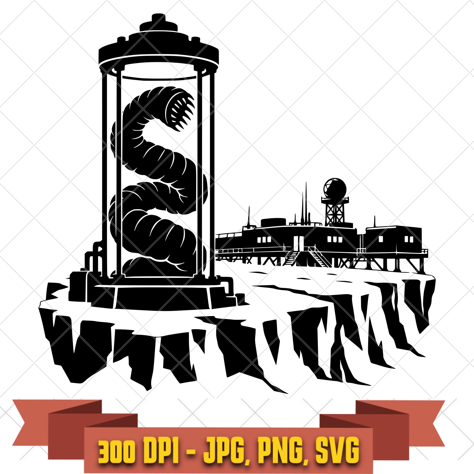 Ice Station X Files Pack 3 SVG PNG JPG, Cricut Silhouette Cut File, Sublimation Clipart, in the sci-fi-tv collection by KleanKutChaos.