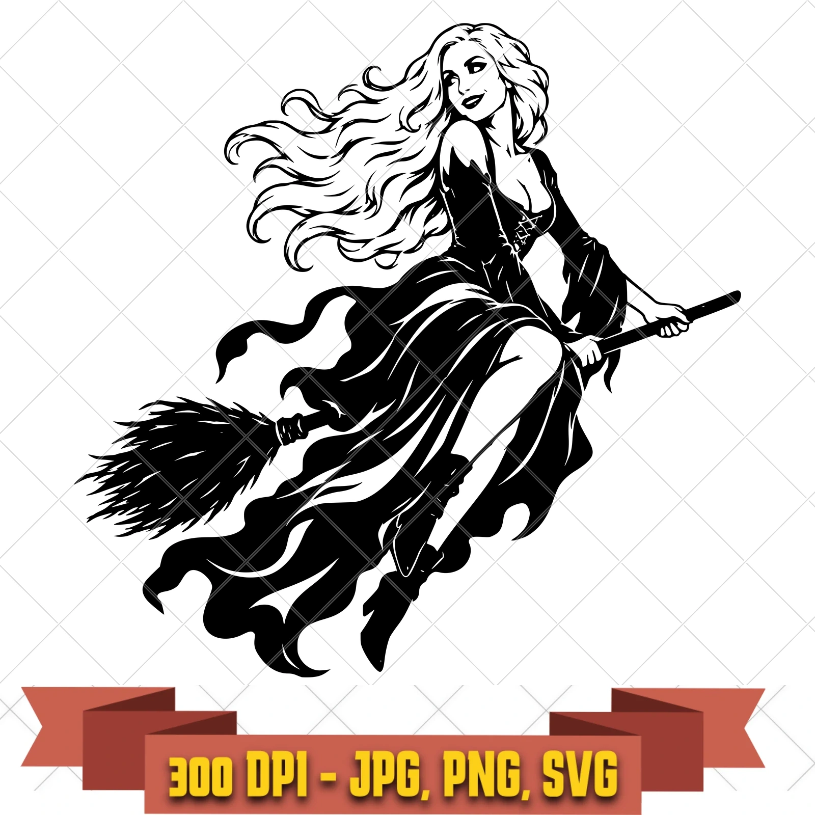 Sarah Broom Hocus Pocus SVG PNG JPG, Cricut Silhouette Cut File, Sublimation Clipart, in the witches-magic collection by KleanKutChaos.