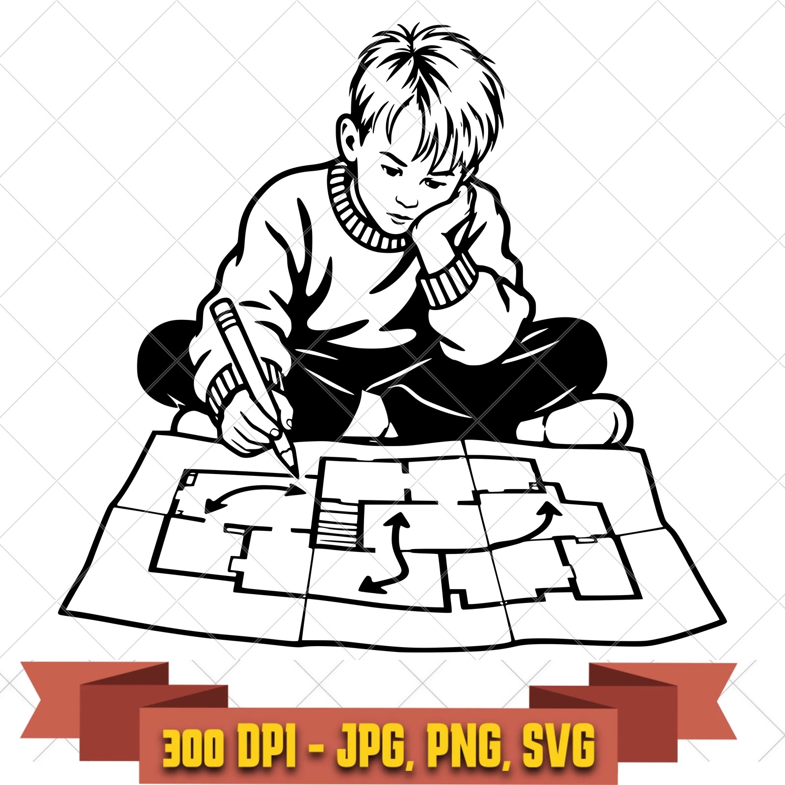 Kevin Battle Plan Home Alone SVG PNG JPG, Cricut Silhouette Cut File, Sublimation Clipart, in the tv-comedy-camp collection by KleanKutChaos.